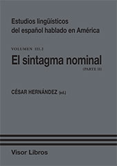 E-book, Estudios lingüísticos del español hablado en América : 3.2. El sintagma nominal, Visor Libros