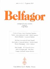 Issue, Belfagor : rassegna di varia umanità. anno LXV, n. 1 - 31 gennaio 2010 (n. 385), 2010, L.S. Olschki