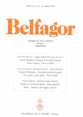 Issue, Belfagor : rassegna di varia umanità. anno LXV, n. 2 - 31 marzo 2010 (n. 386), 2010, L.S. Olschki