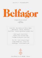 Issue, Belfagor : rassegna di varia umanità. anno LXV, n. 5 - 30 settembre 2010 (n. 389), 2010, L.S. Olschki