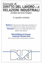 Article, Trasformazione della figura del datore di lavoro e flessibilizzazione delle regole del diritto, Franco Angeli