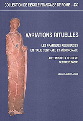 Chapter, Avant-propos ; Introduction, École française de Rome