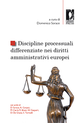 E-book, Discipline processuali differenziate nei diritti amministrativi europei, Firenze University Press