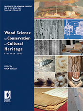 E-book, Wood Science for Conservation of Cultural Heritage, Florence 2007 : Proceedings of the International Conference Hld by Cost Action IE0601 in Florence (Italy), 8-10 November 2007, Firenze University Press