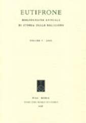Fascicule, Eutifrone : bibliografia annuale di storia delle religioni : IX, 2, 2014, Fabrizio Serra