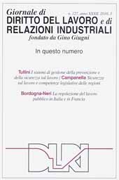 Articolo, La regolazione del lavoro pubblico in Italia e in Francia : convergenze e divergenze, Franco Angeli