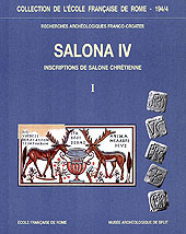 E-book, Inscriptions de Salone chrétienne, IVe-VIIe siècles, Musée archéologique de Split