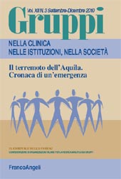 Article, Effetti psicologici e sociologici della gestione post-sisma L'Aquila, Franco Angeli