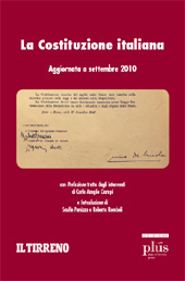 E-book, La Costituzione italiana : aggiornata a settembre 2010, PLUS-Pisa University Press