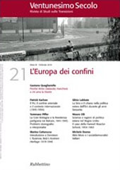 Heft, Ventunesimo secolo : rivista di studi sulle transizioni : 21, 1, 2010, Rubbettino