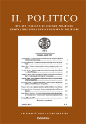 Fascicolo, Il politico : rivista italiana di scienze politiche : LXXV, 1, 2010, Rubbettino