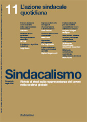 Fascículo, Sindacalismo : rivista di studi sulla rappresentanza del lavoro nella società globale : 11, 3, 2010, Rubbettino