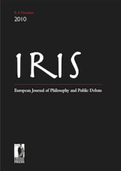 Fascicolo, Iris : european journal of Philosophy and Public Debate : 2, 4, 2010, Firenze University Press