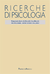 Heft, Ricerche di psicologia : 4, 2010, Franco Angeli