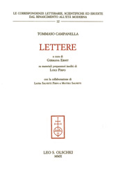 E-book, Lettere, Campanella, Tommaso, L.S. Olschki