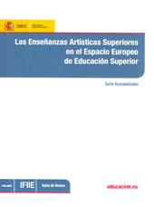 E-book, Las enseñanzas artísticas superiores en el espacio europeo de educación superior, Ministerio de Educación, Cultura y Deporte