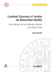 eBook, Lambert Sauveur à l'ombre de Maximilian Berlitz : les débuts de la méthode directe aux États-Unis, CLUEB