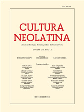 Journal, Cultura neolatina, Enrico Mucchi Editore