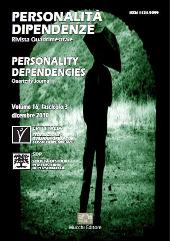 Fascículo, Personalità/dipendenze : rivista quadrimestrale : 16, 3, 2010, Enrico Mucchi Editore