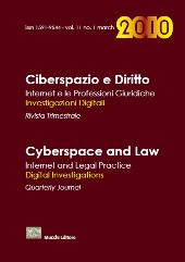 Fascicolo, Ciberspazio e diritto : Internet e le professioni giuridiche : 11, 1, 2010, Enrico Mucchi Editore