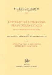 Kapitel, Premessa, Edizioni di storia e letteratura