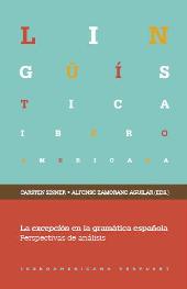 E-book, La excepción en la gramática española : perspectivas de análisis, Iberoamericana Vervuert