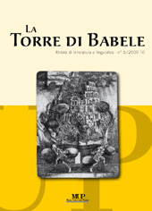 Fascicolo, La Torre di Babele : rivista di Letteratura e Linguistica : 6, 2009/2010, Monte Università Parma