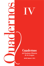 Issue, Cuadernos del Instituto Historia de la Lengua : IV, 4, 2010, Cilengua - Centro Internacional de Investigación de la Lengua Española
