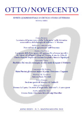 Issue, Otto/Novecento : rivista quadrimestrale di critica e storia letteraria : XXXIV, 2, 2010, Edizioni Otto Novecento