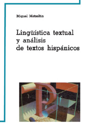 E-book, Lingüística textual y análisis de textos hispánicos, Metzeltin, Miguel, Editum