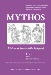 Fascicolo, Mythos : Rivista di storia delle religioni : 4, 2010, S. Sciascia