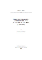 E-book, Urkundenregesten zum Kapitel von St. Peter im Vatikan (1198-1304), Biblioteca apostolica vaticana