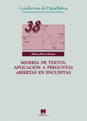 eBook, Minería de textos : aplicación a preguntas abiertas en encuestas, Bécue-Bertaut, Mónica, La Muralla