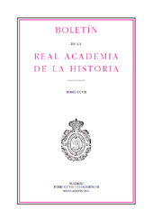 Heft, Boletín de la Real Academia de la Historia : CCVII, II, 2010, Real Academia de la Historia