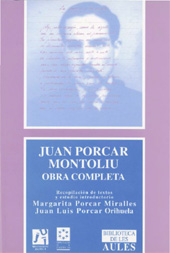 E-book, Juan Porcar Montoliu : obra completa : recopilación y estudio introductorio, Universitat Jaume I