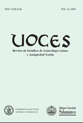 Fascicule, Voces : revista de estudios de lexicología latina y antigüedad tardía : 21, 2010, Ediciones Universidad de Salamanca