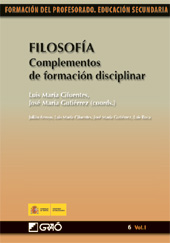 eBook, Filosofía : complementos de formación disciplinar : vol. 1, Ministerio de Educación, Cultura y Deporte