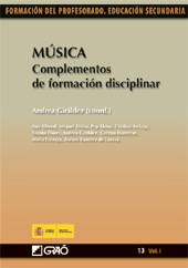 eBook, Música : complementos de formación disciplinar : vol. 1, Ministerio de Educación, Cultura y Deporte