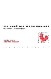 Kapitel, Els contractes matrimonials a la Catalunya medieval, Documenta Universitaria