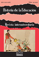 Fascicule, Historia de la educación : revista interuniversitaria : 29, 2010, Ediciones Universidad de Salamanca