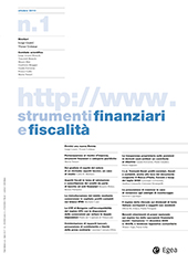 Fascicolo, Strumenti finanziari e fiscalità : 29, 2, 2017, Egea