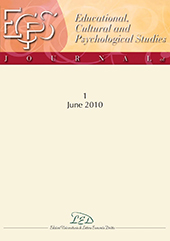 Fascicule, ECPS : journal of educational, cultural and psychological studies : 1, 1, 2010, LED