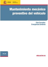 E-book, Mantenimiento mecánico preventivo del vehículo, González Casares, Máximo, Ministerio de Educación, Cultura y Deporte