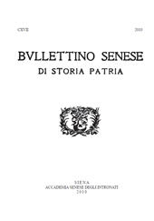 Heft, Bullettino senese di storia patria : CXVII, 2010, Accademia senese degli Intronati