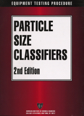 E-book, AIChE Equipment Testing Procedure - Particle Size Classifiers, AIChe - American Institute of Chemical Engineers