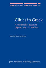 E-book, Clitics in Greek, Mavrogiorgos, Marios, John Benjamins Publishing Company