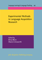E-book, Experimental Methods in Language Acquisition Research, John Benjamins Publishing Company