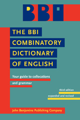 E-book, The BBI Combinatory Dictionary of English, John Benjamins Publishing Company