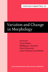 E-book, Variation and Change in Morphology, John Benjamins Publishing Company