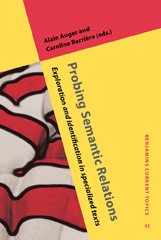 E-book, Probing Semantic Relations, John Benjamins Publishing Company
